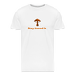 Men’s Premium Organic Cotton T-Shirt - Stay tuned in - white