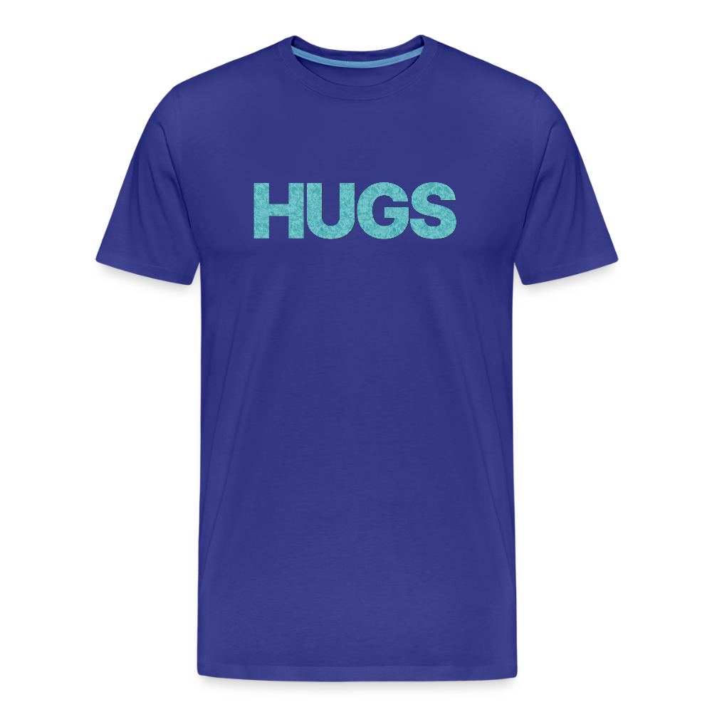 Hugs - Men’s Organic Cotton T-Shirt - royal blue