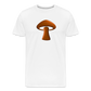 Men’s Premium Organic T-Shirt - Mushroom Icon - white