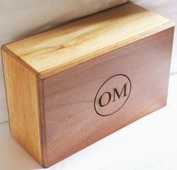 OMSutra Yoga Block - OMSutra Bamboo/Teak Block