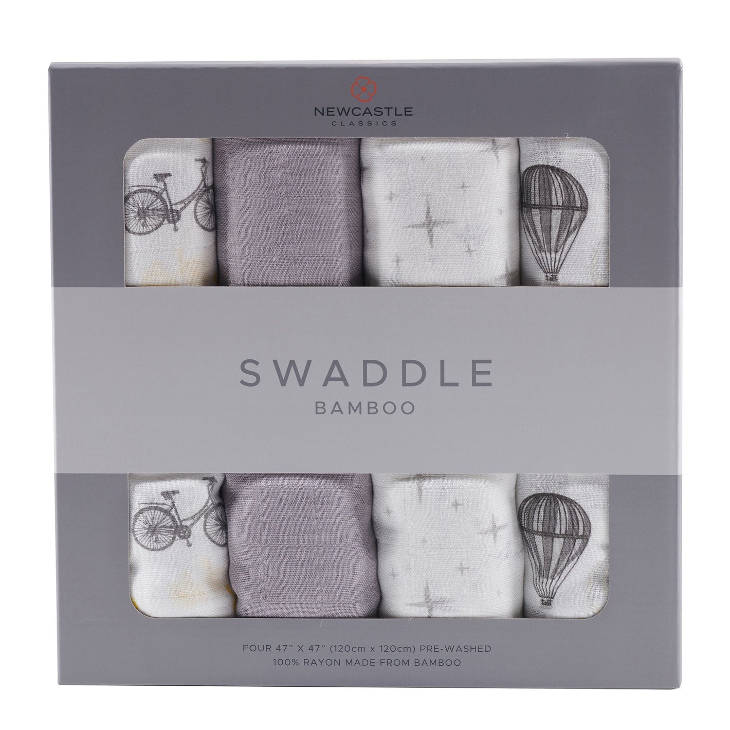 Bamboo Traveler Muslin Swaddle 4 Pack