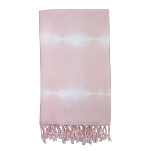 Blush Tie Dye Cotton Turkish Beach Towel