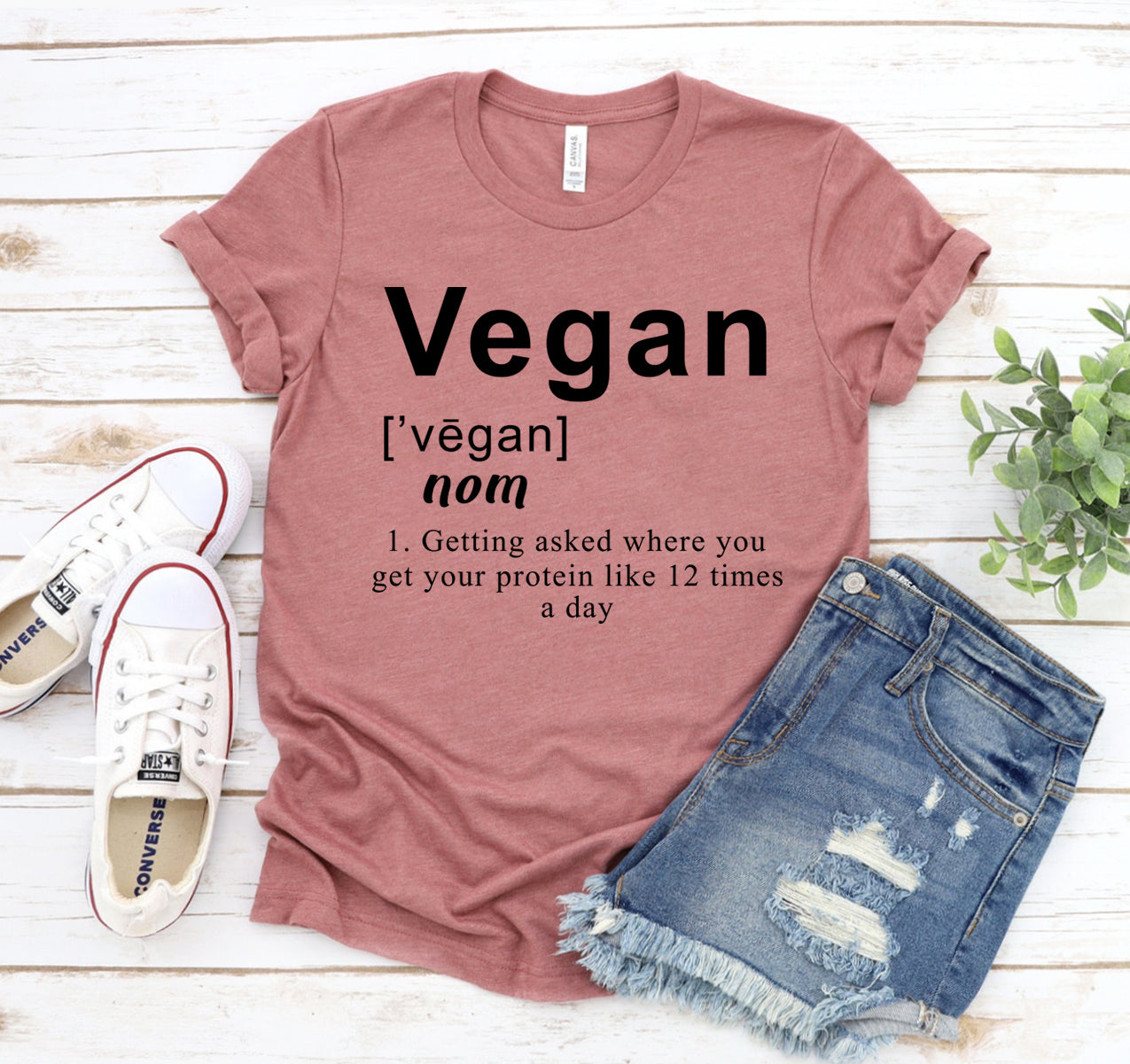 Vegan Definition Cotton T-Shirt