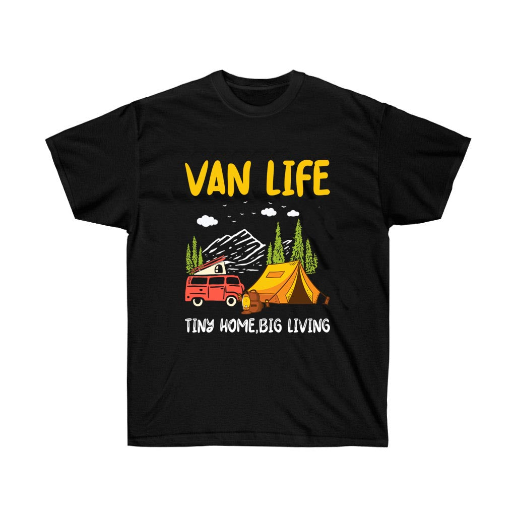 Van Life Tiny Home Camping Cotton T-Shirt