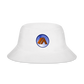 Bucket Hat - Premium Cotton - Camping Icon - white