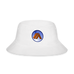 Bucket Hat - Premium Cotton - Camping Icon - white