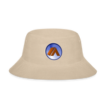 Bucket Hat - Premium Cotton - Camping Icon - cream