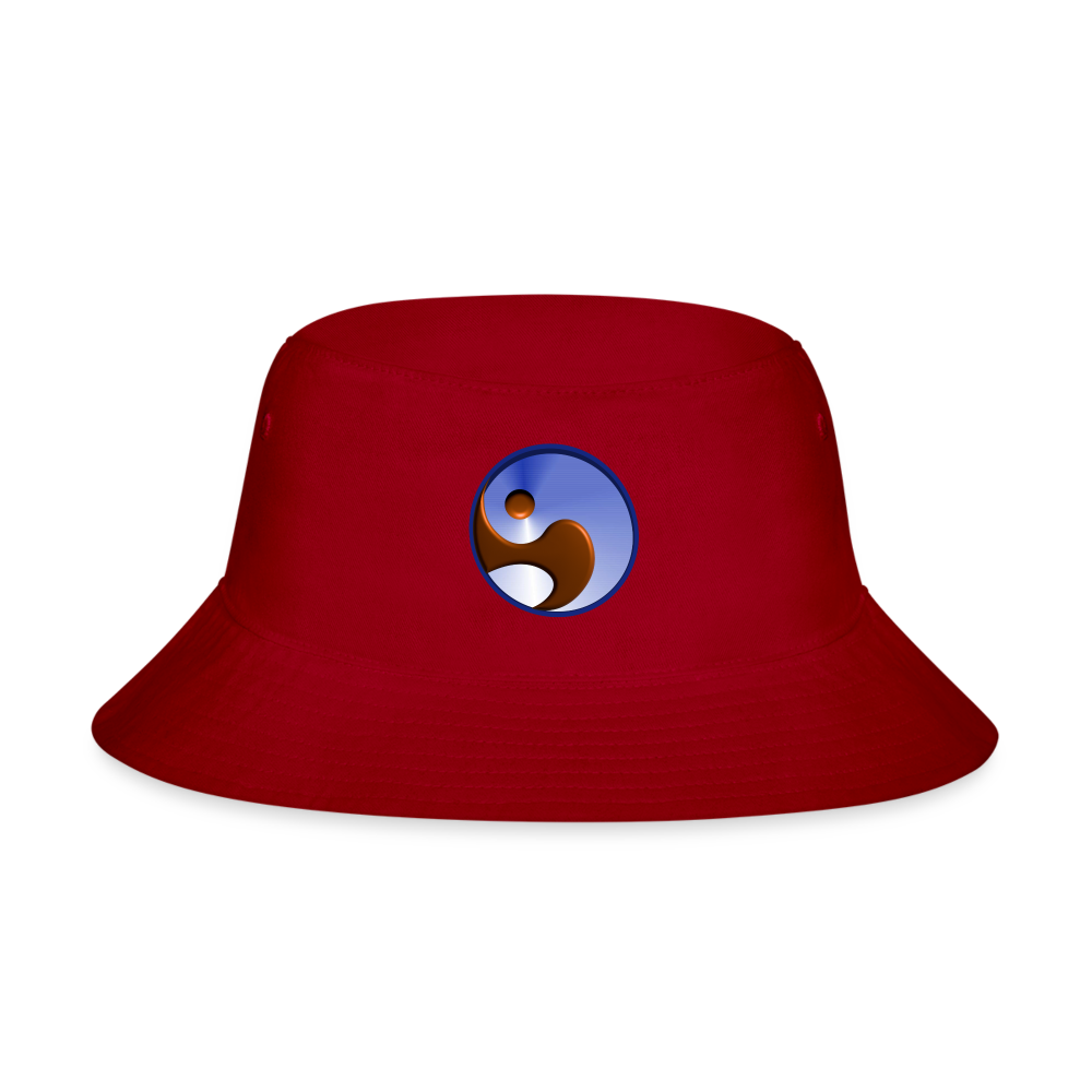 Bucket Hat - Premium Cotton - Frequency Icon - red