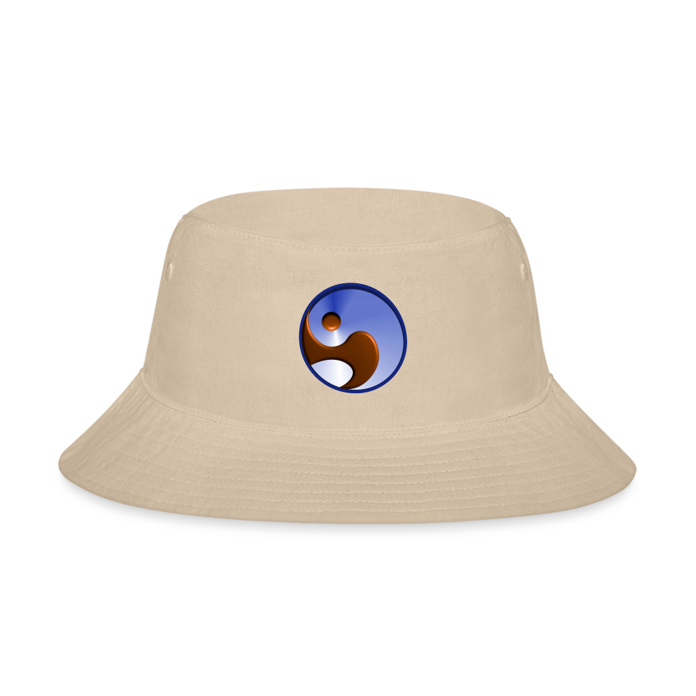 Bucket Hat - Premium Cotton - Frequency Icon - cream