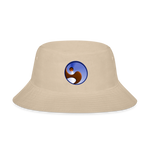 Bucket Hat - Premium Cotton - Frequency Icon - cream