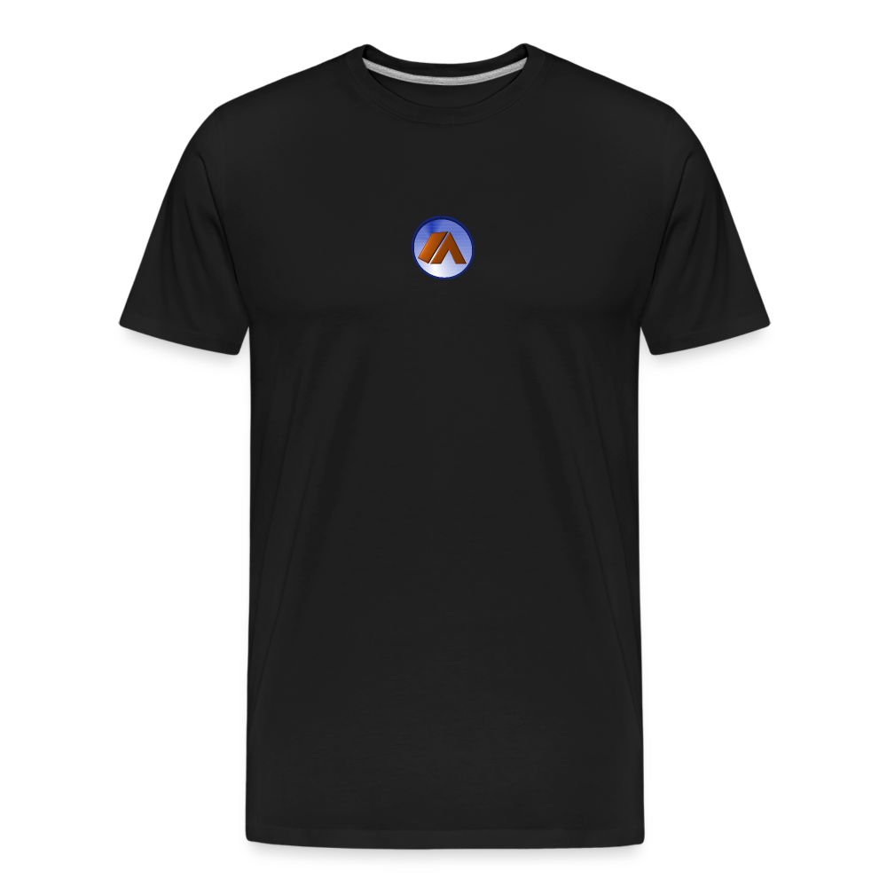 Men’s Premium Organic Cotton T-Shirt - Camping Icon - black