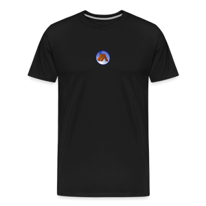 Men’s Premium Organic Cotton T-Shirt - Camping Icon - black