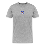 Men’s Premium Organic Cotton T-Shirt - Camping Icon - heather gray