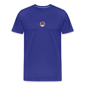 Men’s Premium Organic Cotton T-Shirt - Camping Icon - royal blue