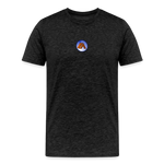 Men’s Premium Organic Cotton T-Shirt - Camping Icon - charcoal grey