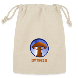 Cotton Drawstring Bag - Sporrior Icon - Natural