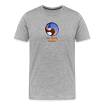 Men’s Premium Organic Cotton T-Shirt - FrequencyBeat Icon - heather gray