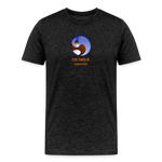 Men’s Premium Organic Cotton T-Shirt - FrequencyBeat Icon - charcoal grey