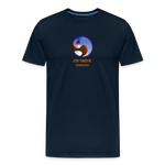 Men’s Premium Organic Cotton T-Shirt - FrequencyBeat Icon - deep navy